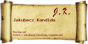 Jakubecz Kandida névjegykártya